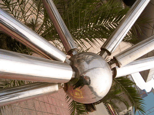 牙克石不锈钢螺栓球网架