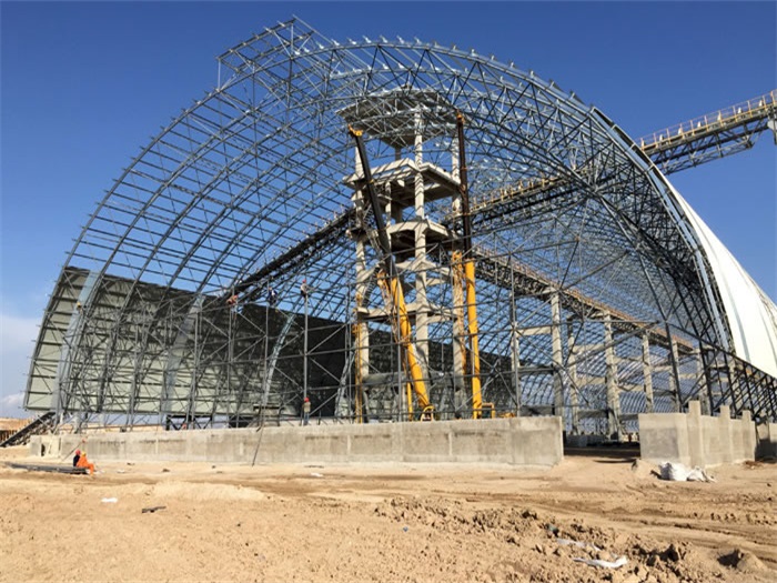 牙克石煤机油桶翘工程网架